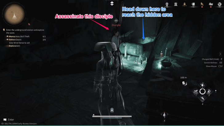 Reaching the Hidden Area