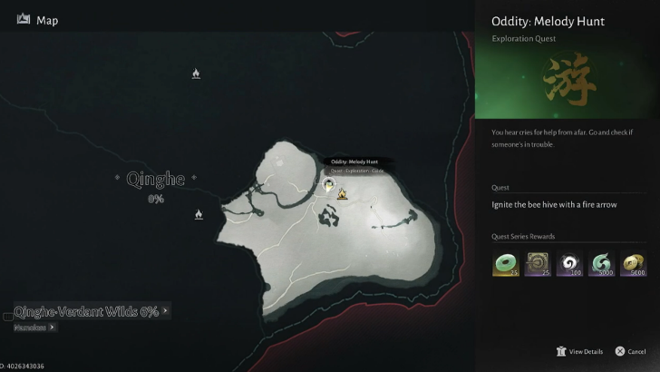 Oddity: Melody Hunt Map Location