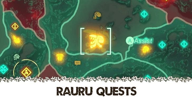 Hyrule Warriors Age of Imprisonment - List of All Rauru Quests