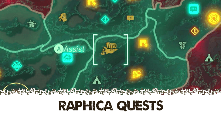 Hyrule Warriors Age of Imprisonment - List of All Raphica Quests