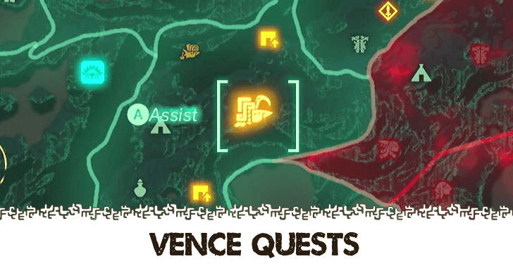 Hyrule Warriors Age of Imprisonment - List of All Vence Quests