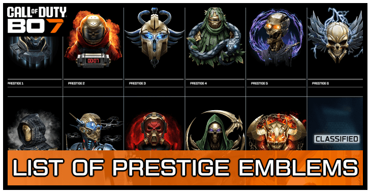 Black Ops 7 - List of Prestige Emblems