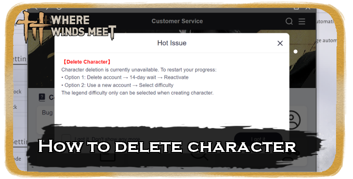 WWM - How to Delete Character