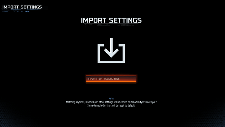 How to Import Settings 3