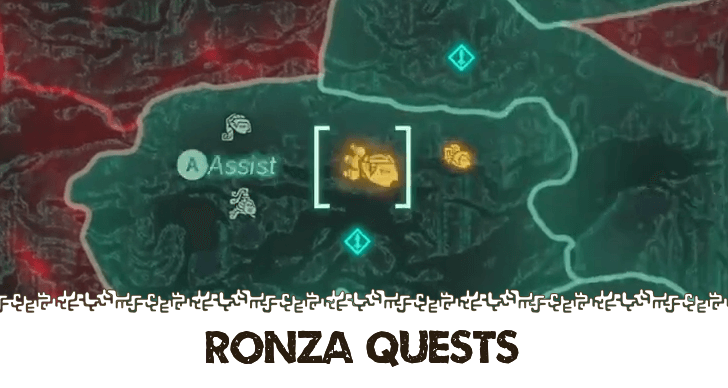 Hyrule Warriors Age of Imprisonment - List of All Ronza Quests