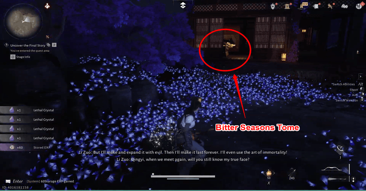 ,Bitter Seasons Legacy Clue 1