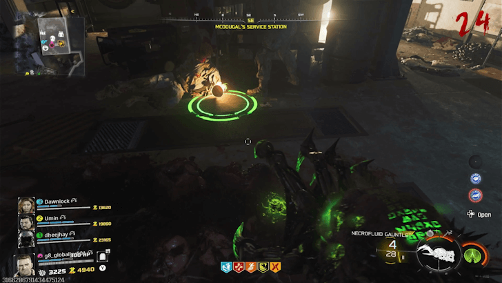 Klause stomp next to car