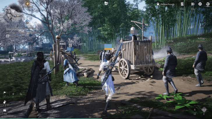 Throwing at the Pardon Parade