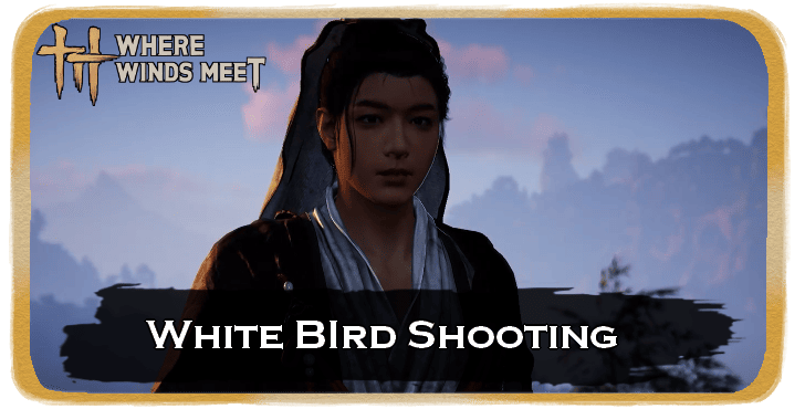 White Bird Shooting Banner