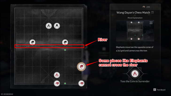 Pieces that Cannot Cross the River