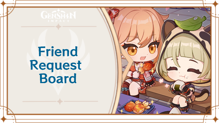 Genshin - Friend Request Board