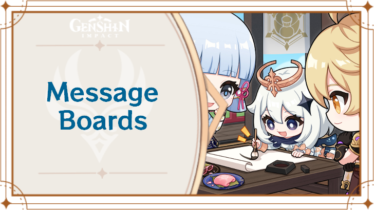 Genshin Impact - Message Boards