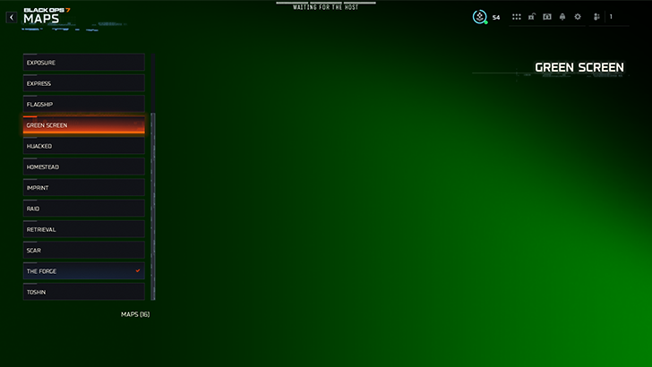 4 - Select Green Screen Map