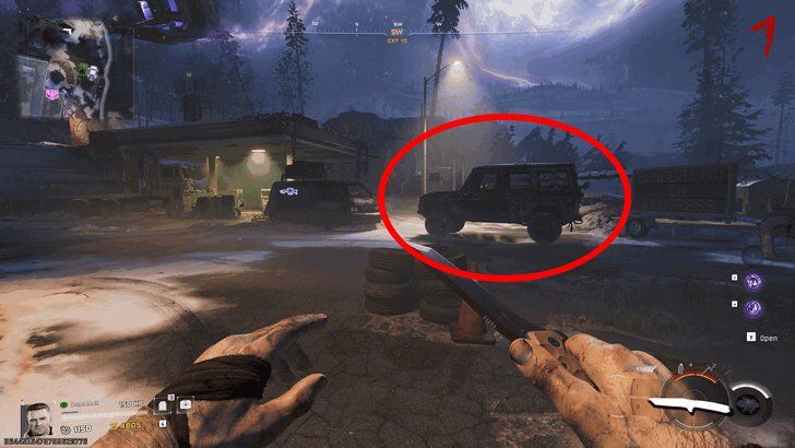 Truck near the Gas station