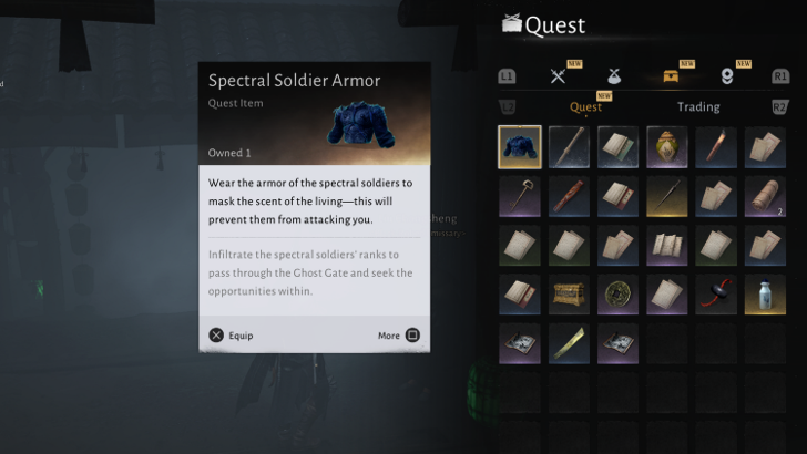 WWM - Equip Spectral Soldier Armor