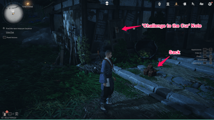 Investigate the Sack and Note