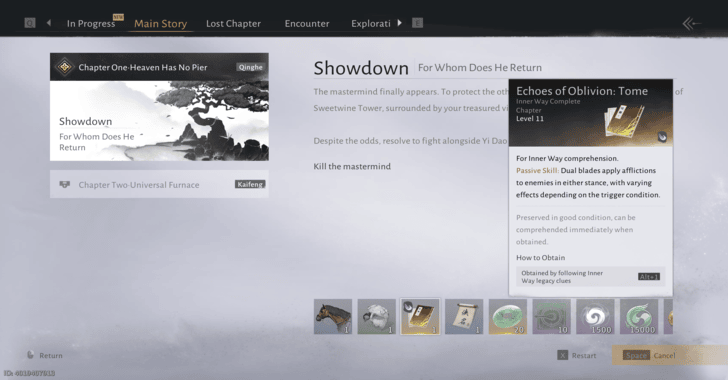 ,Echoes of Oblivion Legacy Clue 1