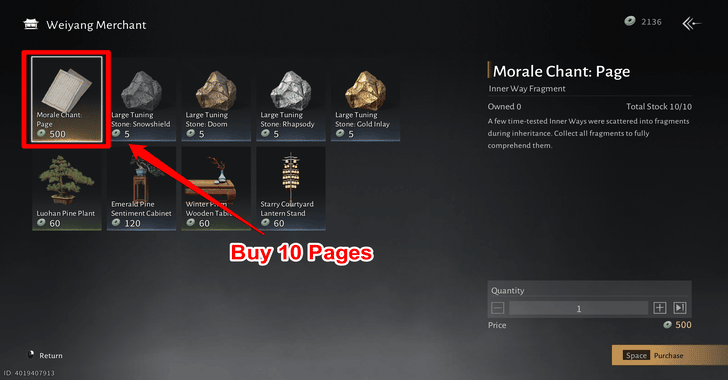 ,Morale Chant Legacy Clue 2