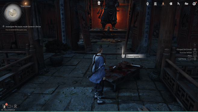 Investigate the Bloody Sack on the Table