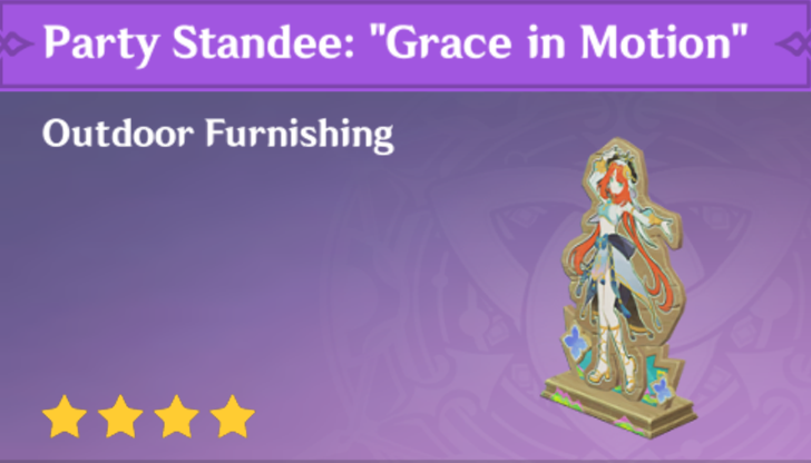 Genshin Impact - How to Get Party Standee: "Grace in Motion" Furnishing