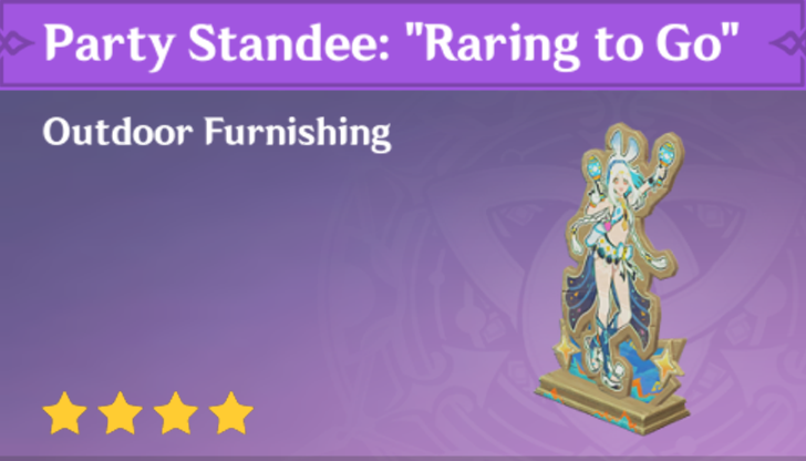 Genshin Impact - How to Get Party Standee: "Raring to Go" Furnishing