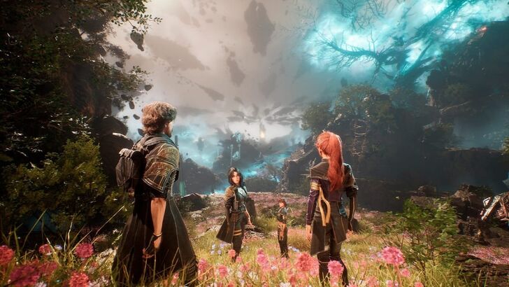 expedition 33 characters looking towards the horizon