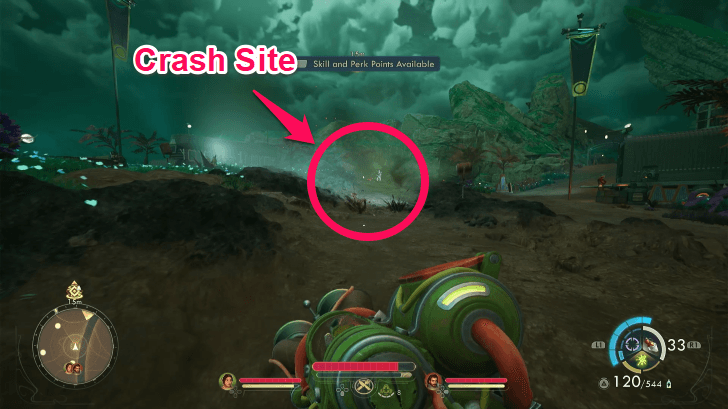 Hyperion Satellite Crash Site