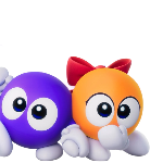 Lololo and Lalala (Purple and Orange)