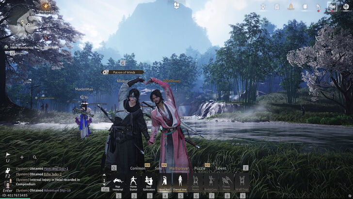 Multiplayer Emotes for Rewards and Blessings