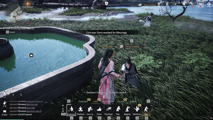 Share Coins to Begging Players