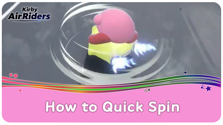 Kirby Air Riders - How to Quick Spin