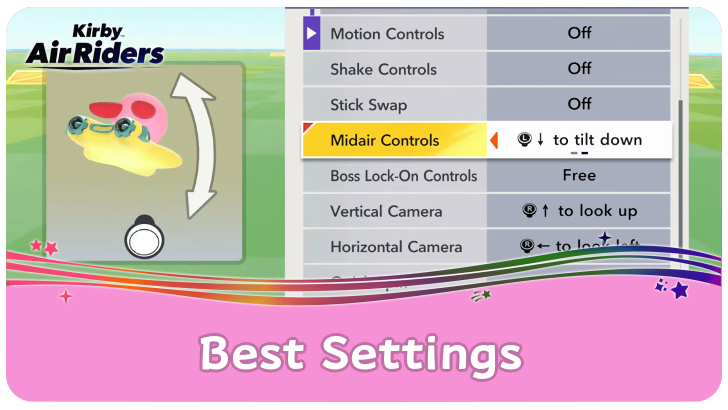 Kirby Air Riders - Best Settings