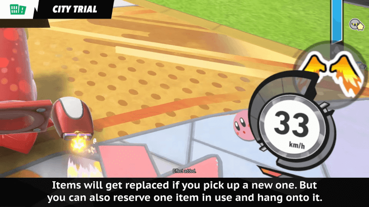 Store Items in Reserve to Use it Later in the Race