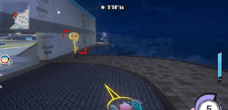 Key 2 Behind the building on the west side of the area