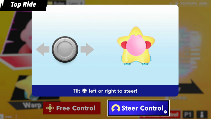 Steer Control in Top Ride