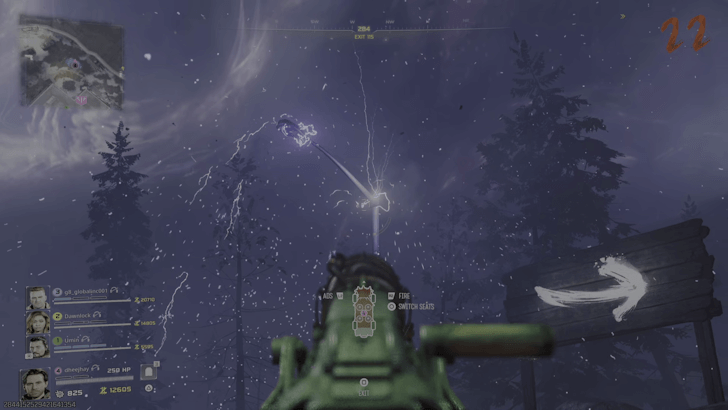 lamppost accross diner