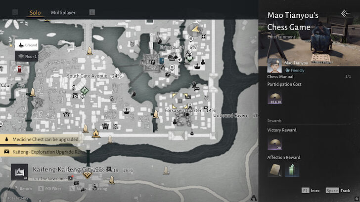 Mao Tianyou Location