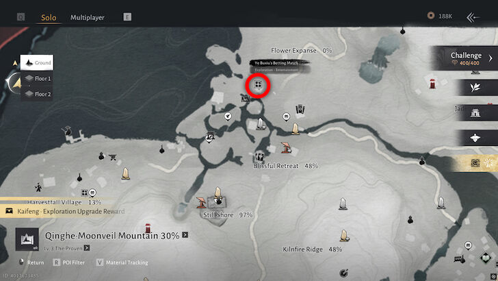 Ye Buxia Qinghe Location