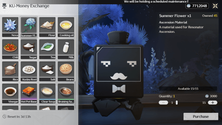 Wuthering Waves Purchase Summer Flower at KU-Money.png