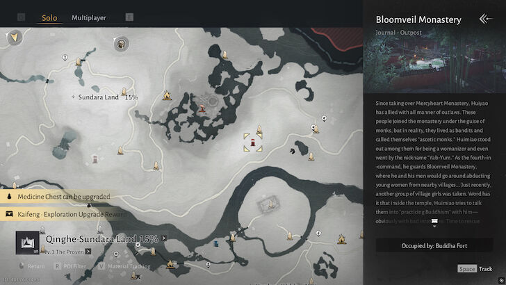 Bloomveil Monastery Map