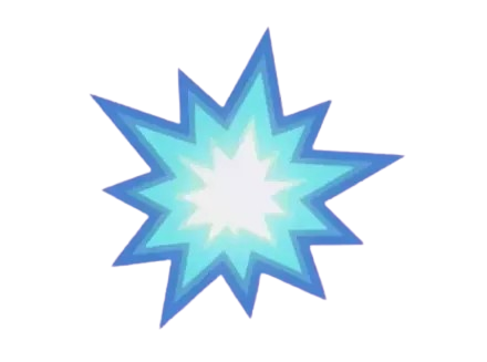 Sticker (Blue Impact)