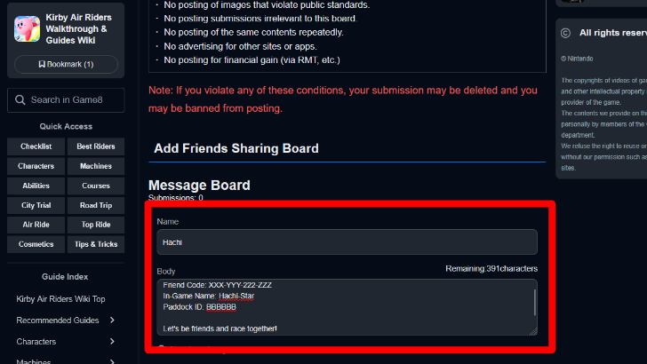 Friends Sharing Board Add Your Message