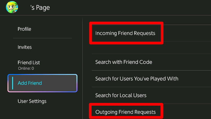 Check Incoming and Outgoing Friend Requests