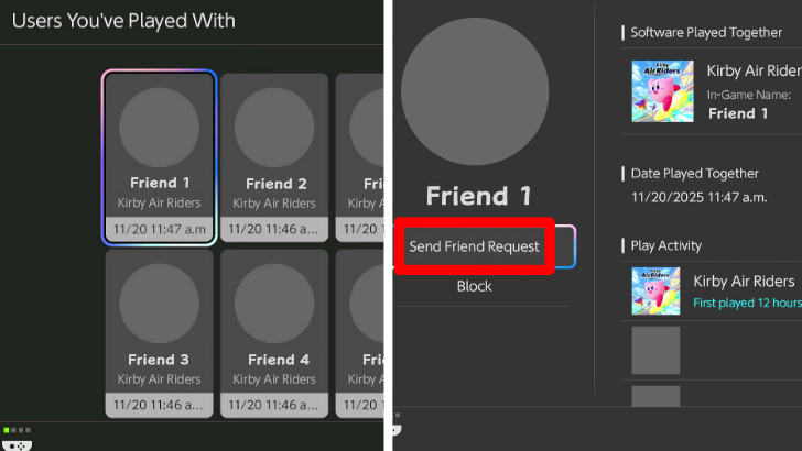 Send Friend Request to Users You
