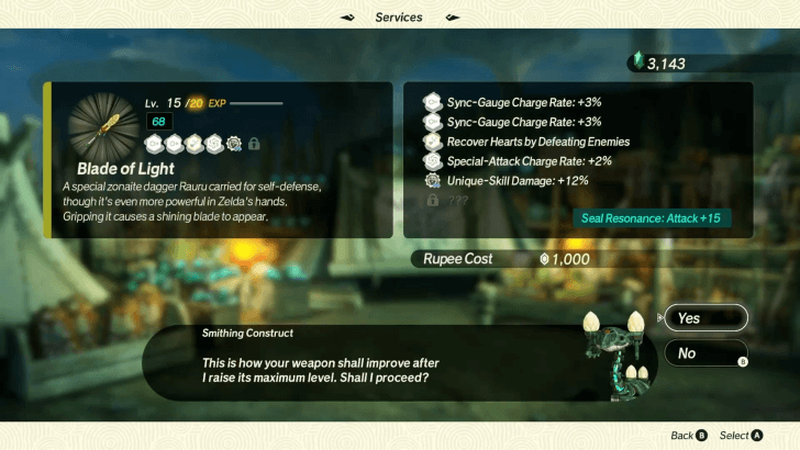 Unlocking the Blade of Light Maximum Level 20