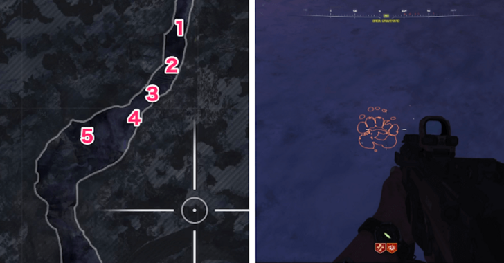 CoD BO7 Bear Footprint Locations