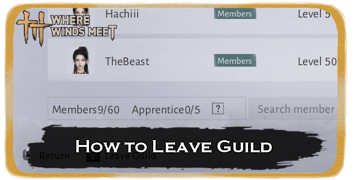 How to Leave Guild