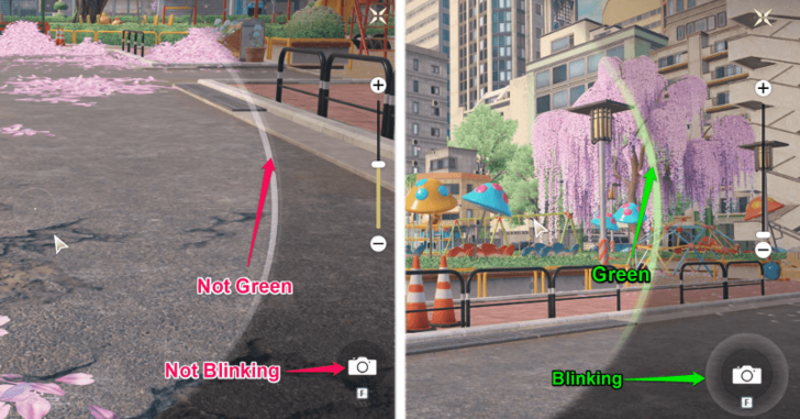 Make Sure the Camera Lens Turn Green