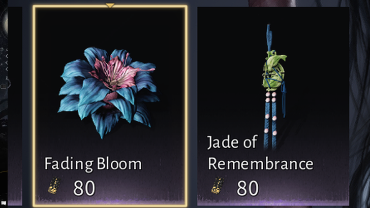 WWM - Fading Bloom and Jade of Remembrance
