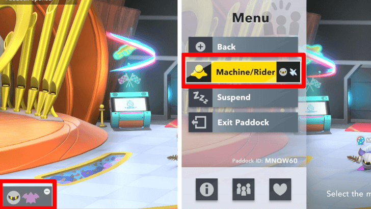 Choose Character Anytime Inside the Paddock